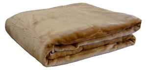 Κουβέρτα Βελουτέ Υπέρδιπλη (220x240) Anna Riska Unicolour Velour Beige