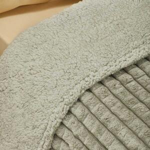 Κουβέρτα Fleece Υπέρδιπλη Με Γουνάκι (220x240) Whitegg KB130 3-Beige