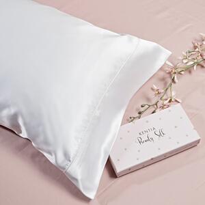 Μεταξωτή Μαξιλαροθήκη Με Φερμουάρ (50x75) Kentia Stylish Silk Z00-White