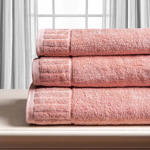 Πετσέτα Προσώπου (50x100) Silk Fashion Μελωδία 600gsm Dusty Rose