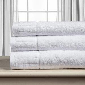 Πετσέτα Προσώπου (50x100) Silk Fashion Μελωδία 600gsm White