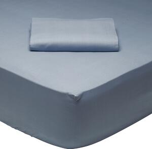 Σεντόνι King Size Με Λάστιχο (180x200+35) Das Home Best Line 1006 Μπλε