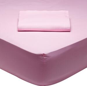 Σεντόνι King Size Με Λάστιχο (180x200+35) Das Home Best Line 1012 Ροζ