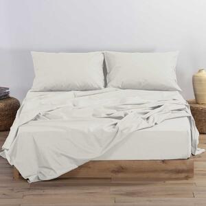 Σεντόνι King Size Με Λάστιχο (180x200+35) Nef-Nef Homeware Basic Ecru 1211
