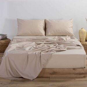Σεντόνι Διπλο Με Λάστιχο (140x200+30) Nef-Nef Homeware Basic 730 Beige