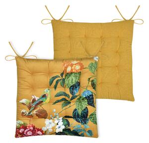 Μαξιλάρι Καρέκλας 2 Όψεων (38x38) S-F Emmy Mustard CUD917001GAL