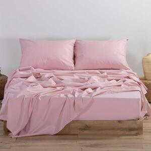 Σεντόνι Ημίδιπλο Με Λάστιχο (120x200+30) Nef-Nef Homeware Basic Pink