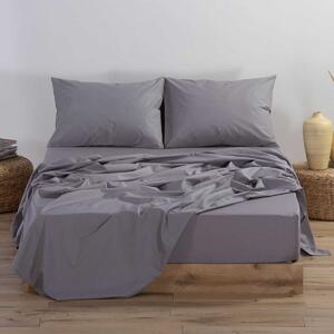 Σεντόνι Ημίδιπλο Με Λάστιχο (120x200+30) Nef-Nef Homeware Basic L.Grey