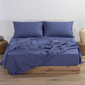 Σεντόνι Ημίδιπλο Με Λάστιχο (120x200+30) Nef-Nef Homeware Basic Indigo