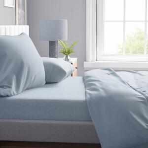 Σεντόνι Υπέρδιπλο Επίπεδο (220x240) Dimcol Solid 505 Light Blue-Grey