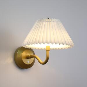 Searchlight LED-Ακку-Wandlampe DANISH, Ausladung 25 cm χρυσόχρωμο μέταλλο, ρυθμιζόμενος, Χρυσό / Ορείχαλκου, Σαλόνι / τραπεζαρία, Μέταλλο