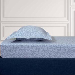 Σεντόνι Υπέρδιπλο Με Λάστιχο (160x200+35) Greenwich Polo Club Loft Leopard 2288 Baby Blue
