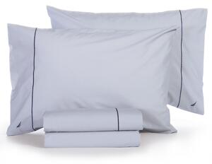 Σεντόνια Διπλά (Σετ) Nautica By Nef-Nef Homeware Nau Wave Solid Silver