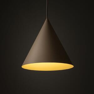 TK Lighting Κρεμαστό φωτιστικό Cono, 1 λάμπα, Ø 25 cm, άμμος, E27, ρυθμιζόμενος, Μπεζ, Σαλόνι / τραπεζαρία, Μέταλλο, σύγχρονο