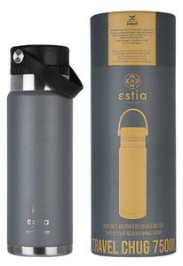 Μπουκάλι Θερμός Travel Chug Save The Aegean Fjord Grey 750ml - Estia