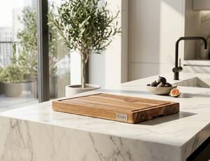 Επιφάνεια Κοπής Siaki από Ξύλο Teak με διαστάσεις 40x30x4cm