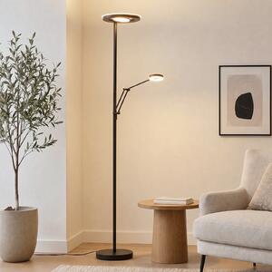 Trio Lighting LED φωτιστικό οροφής Barrie με φως ανάγνωσης μαύρο ματ, ρυθμιζόμενος, Μαύρο, Σαλόνι / τραπεζαρία, Μέταλλο, σύγχρονο, Φως ανάγνωσης