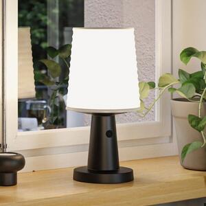 Paulmann LED ηλιακή επιτραπέζια λάμπα Ilanga, ανθρακί, 30 εκ., IP44, ρυθμιζόμενος, Μαύρο, Πλαστικό, σύγχρονο, Ηλιακά φώτα