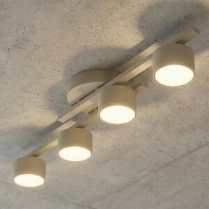 EMIBIG LIGHTING Φωτιστικό οροφής FRAGMENT, μπεζ, μήκος 87 εκ., 4 λάμπες, μέταλλο, ρυθμιζόμενος, Μπεζ, Σαλόνι / τραπεζαρία, Μέταλλο, σύγχρονο, Ημικυκλική οροφή με απόσταση