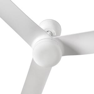 FARO BARCELONA Ανεμιστήρας οροφής LED Punt M, λευκός, DC, αθόρυβος, Ø 130 cm, CCT, ρυθμιζόμενος, Λευκό, Σαλόνι / τραπεζαρία, Μέταλλο, σύγχρονο