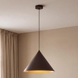 TK Lighting Κρεμαστό φωτιστικό Cono, 1 λάμπα, Ø 50 cm, καφέ, E27, ρυθμιζόμενος, Καφέ / Σκουριάς, Σαλόνι / τραπεζαρία, Μέταλλο, σύγχρονο