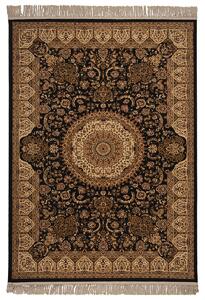 Χαλί (133x190) Βιοκαρπέτ Isfahan 2879A Black/ Cream