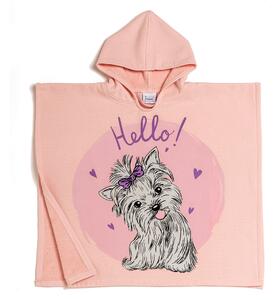 Παιδικό Πόντσο Melinen Puppy Pink