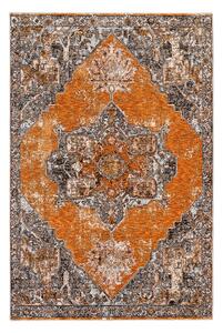 Χαλί Διαδρόμου (80x150) Βιοκαρπέτ Naf Naf Amaro S373B Brown/Multi Grey