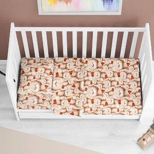 Σεντόνι Λίκνου (80x110) Dimcol Teddy Bear 535 Beige