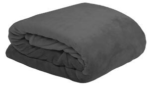 Κουβέρτα Fleece Ημίδιπλη (180x220) S-F Doudou Anthracite P35792014