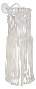 Απλίκα Τοίχου Heronia Macrame 01 Handmade 31-1086 Rope/White