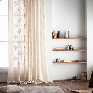 Κουρτίνα (140x280) Με Τρουκς Gofis Home Leaf Beige SS24 532/06