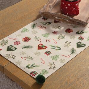 Χριστουγεννιάτικη Τραβέρσα (33x150) Nef-Nef Homeware White Christmas
