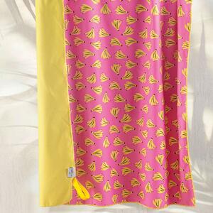 Πετσέτα Θαλάσσης Microfiber (90x160) 2 Όψεων Rythmos Bananas Pink