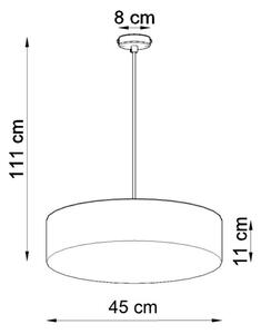 Πολύφωτο σε σχοινί ARENA 45 3xE27/60W/230V λευκό