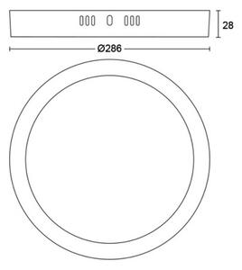 Philips - LED Φωτιστικό οροφής MAGNEOS LED/20W/230V 2700K μαύρο