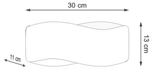 Sollux SL.1019 - φωτιστικό τοίχου TILA 1xG9/40W/230V 30 cm μαύρο