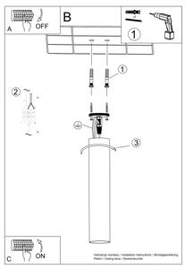 Sollux SL.0997 - Φωτιστικό σποτ LAGOS 1xGU10/10W/230V 20 cm λευκό