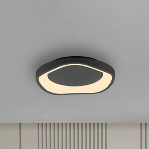 Schöner Wohnen Φωτιστικό οροφής LED MONTA, μαύρο, Ø 40 cm, μέταλλο, Switchdim, ρυθμιζόμενος, Μαύρο, Σαλόνι / τραπεζαρία, Μέταλλο, σύγχρονο