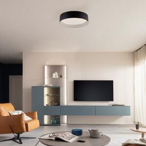 Schöner Wohnen Φωτιστικό οροφής LED TAVOLI, μαύρο, Ø 29 cm, μέταλλο, CCT, ρυθμιζόμενη ένταση, ρυθμιζόμενος, Μαύρο, Σαλόνι / τραπεζαρία, Μέταλλο