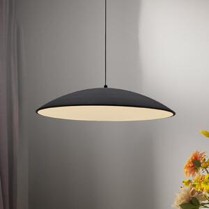 Schöner Wohnen Κρεμαστό φωτιστικό LED LENTE, μαύρο, Ø 50 cm, μέταλλο, Switchdim, ρυθμιζόμενος, Μαύρο, Σαλόνι / τραπεζαρία, Μέταλλο, σύγχρονο