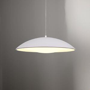 Schöner Wohnen Κρεμαστό φωτιστικό LED LENTE, λευκό, Ø 40 cm, μέταλλο, Switchdim, ρυθμιζόμενος, Λευκό, Σαλόνι / τραπεζαρία, Μέταλλο, σύγχρονο