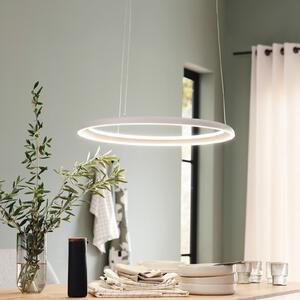 Schöner Wohnen Φωτιστικό οροφής LED QUILLO, μπεζ, Ø 60 cm, μέταλλο, Switchdim, ρυθμιζόμενος, Μπεζ, Σαλόνι / τραπεζαρία, Αλουμίνιο, σύγχρονο