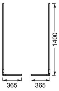 Ledvance - LED RGBW Dimmable φωτιστικό δαπέδου SMART+ FLOOR LED/14W/230V Wi-Fi+RC