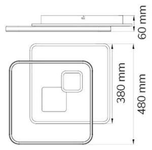 Wofi 11620 - Φωτιστικό οροφής LED Dimmable AKON LED/43,5W/230V 2700-5500K+ RC