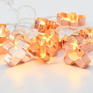 "METAL STRING LIGHTS" ΜΠΙΣΚΟΤΟ 10 LED ΛΑΜΠΑΚ ΣΕΙΡΑ ΜΠΑΤΑΡ(2xΑΑ) ΘΕΡΜΟ ΛΕΥΚΟ IP20 135+30cm ΔΙΑΦΑΝ ΚΑΛ