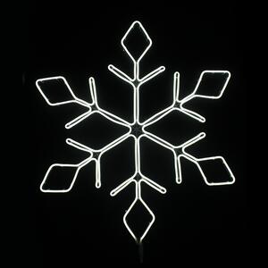 "SNOWFLAKE" 600LED ΣΧΕΔΙΟ 6m ΦΩΤΟΣΩΛ ΝΕΟΝ ΘΕΡΜΟ ΛΕΥΚΟ IP44 66x57cm 1.5m ΚΑΛΩΔ