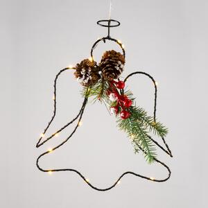 "HANGING ANGEL" 25 MINI LED WW Λ/ΚΙΑ ΜΠ/ΡΙΕΣ (3AA) IP20 24.5X30.5CM, 30CM ΔΙΑΦ. ΚΑΛΩΔΙΟ