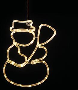 "PLASTIC SNOWMAN" 44 LED ΛΑΜΠΑΚΙΑ WW ΜΠΑΤ. (3ΧΑΑ)/USB, IP20, 24.4*0.7*35.7