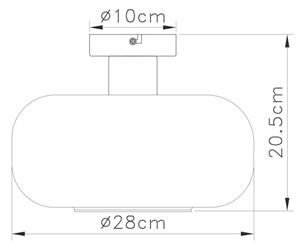 Globo 15566DA - Πλαφονιέρα οροφής GIUSEPPE 1xE27/40W/230V διαφανής